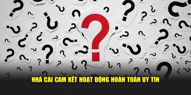 Nhà cái cam kết hoạt động hoàn toàn uy tín